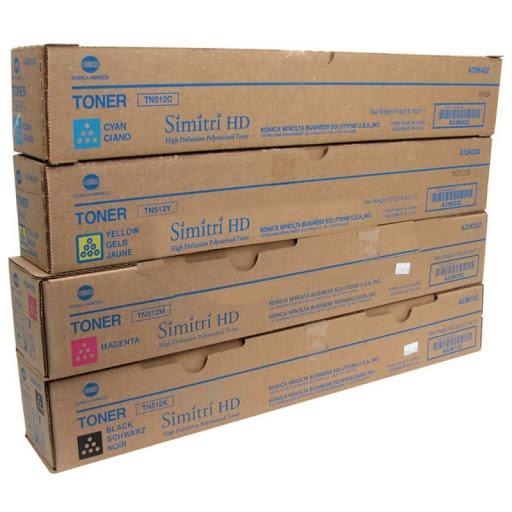 ست کارتریج تونر کپی کونیکا مینولتا مدل Konica Minolta C454 TN512 color toner cartridge for Konica Minolta C454e  C554e